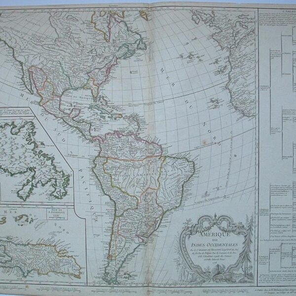 American continent - Robert de Vaugondy