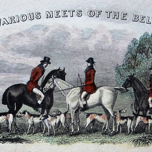 Hunting map - Belvoir - Mitchell.