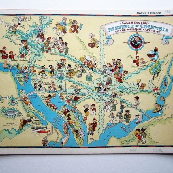 USA - Washington, DC - Taylor - Pictorial map