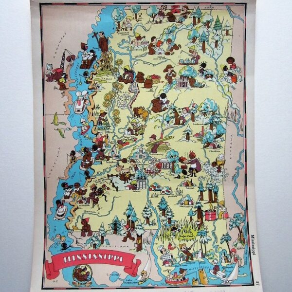 USA - Mississippi - Taylor - Pictorial map
