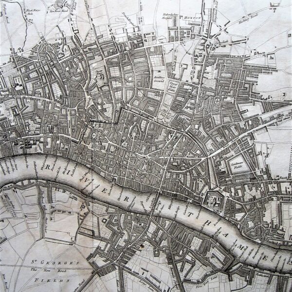 Large plan of London.