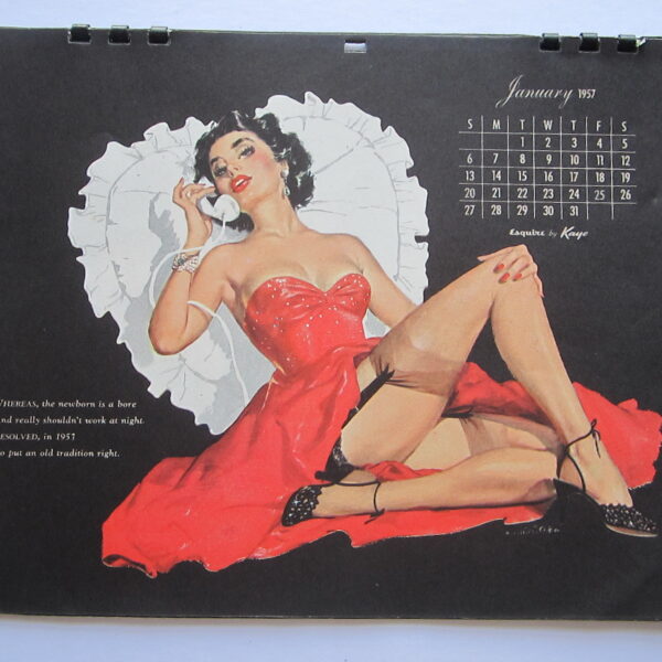 Vintage Pin-Up Calendar - Esquire