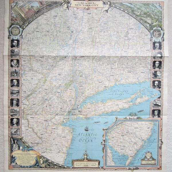 USA - New York - pictorial map
