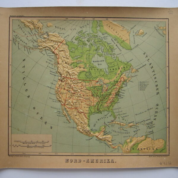 North America - Relief map - Curiosity