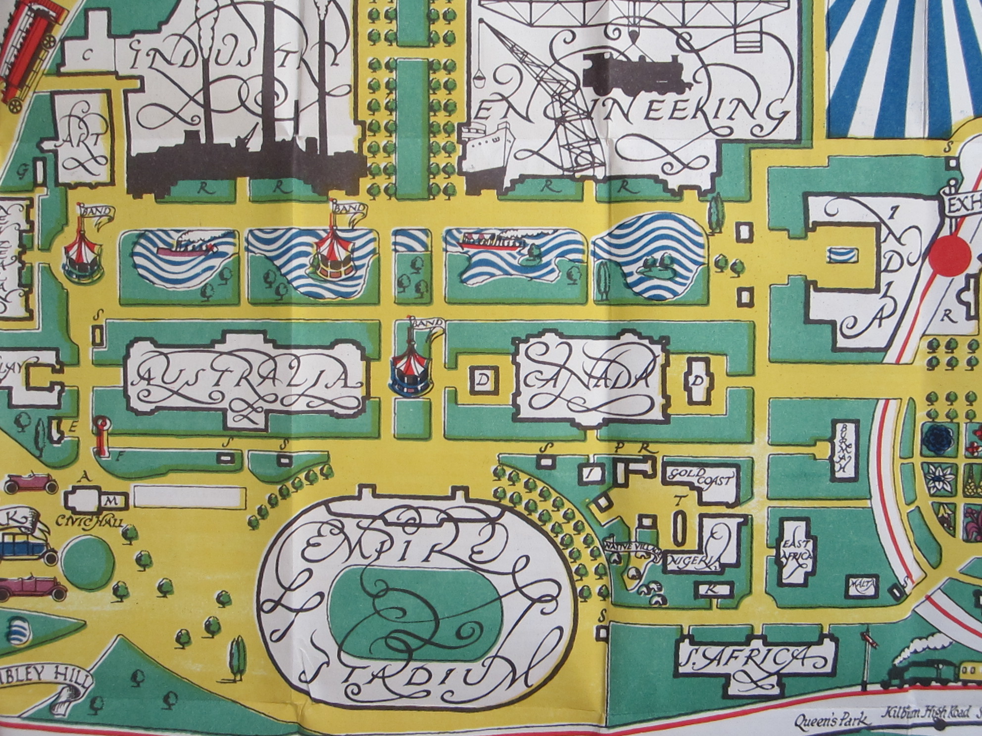 London - British Empire Exhibition - pictorial map - Image 5