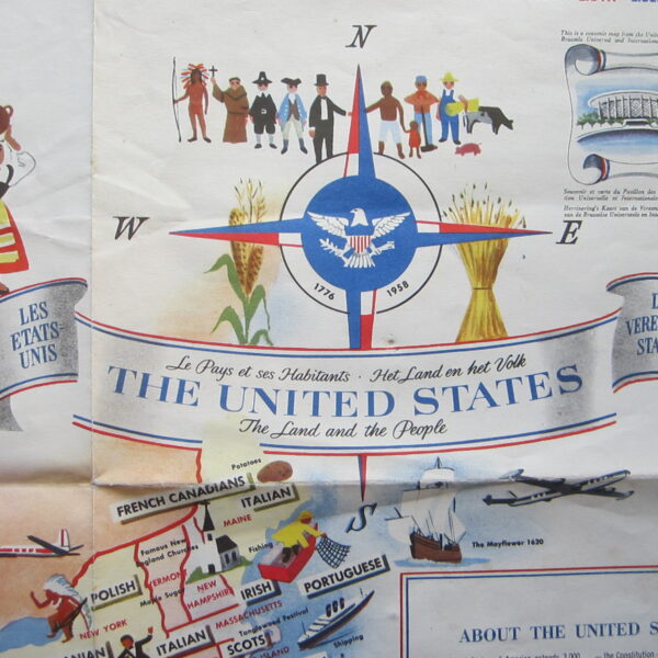 USA - pictorial map - folding map