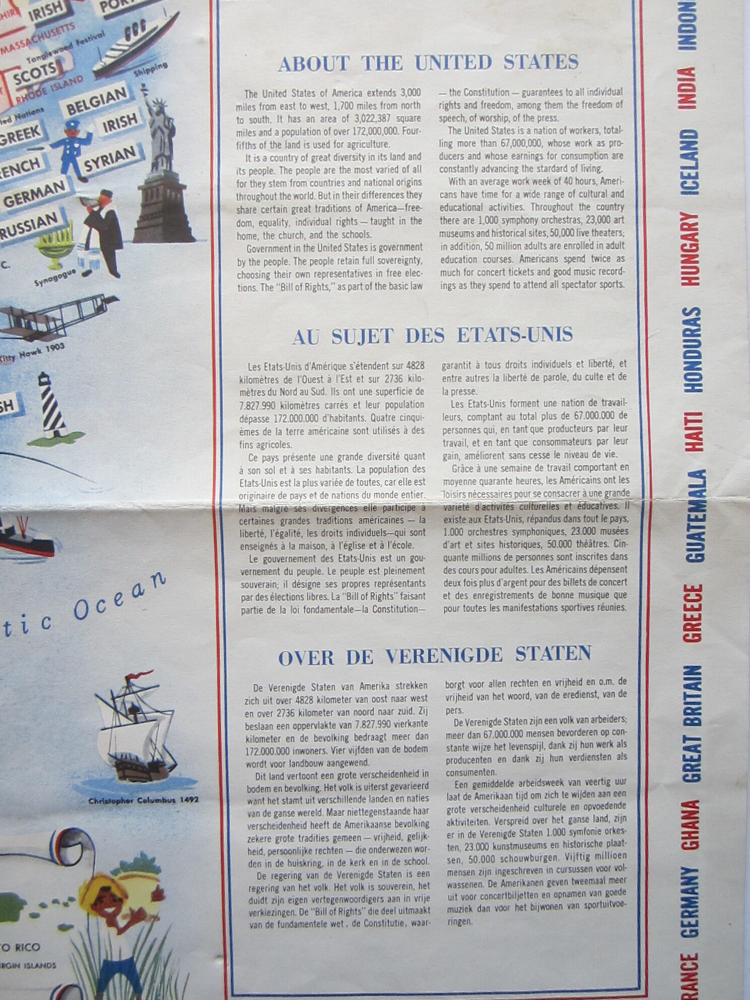 USA - pictorial map - folding map - Image 6