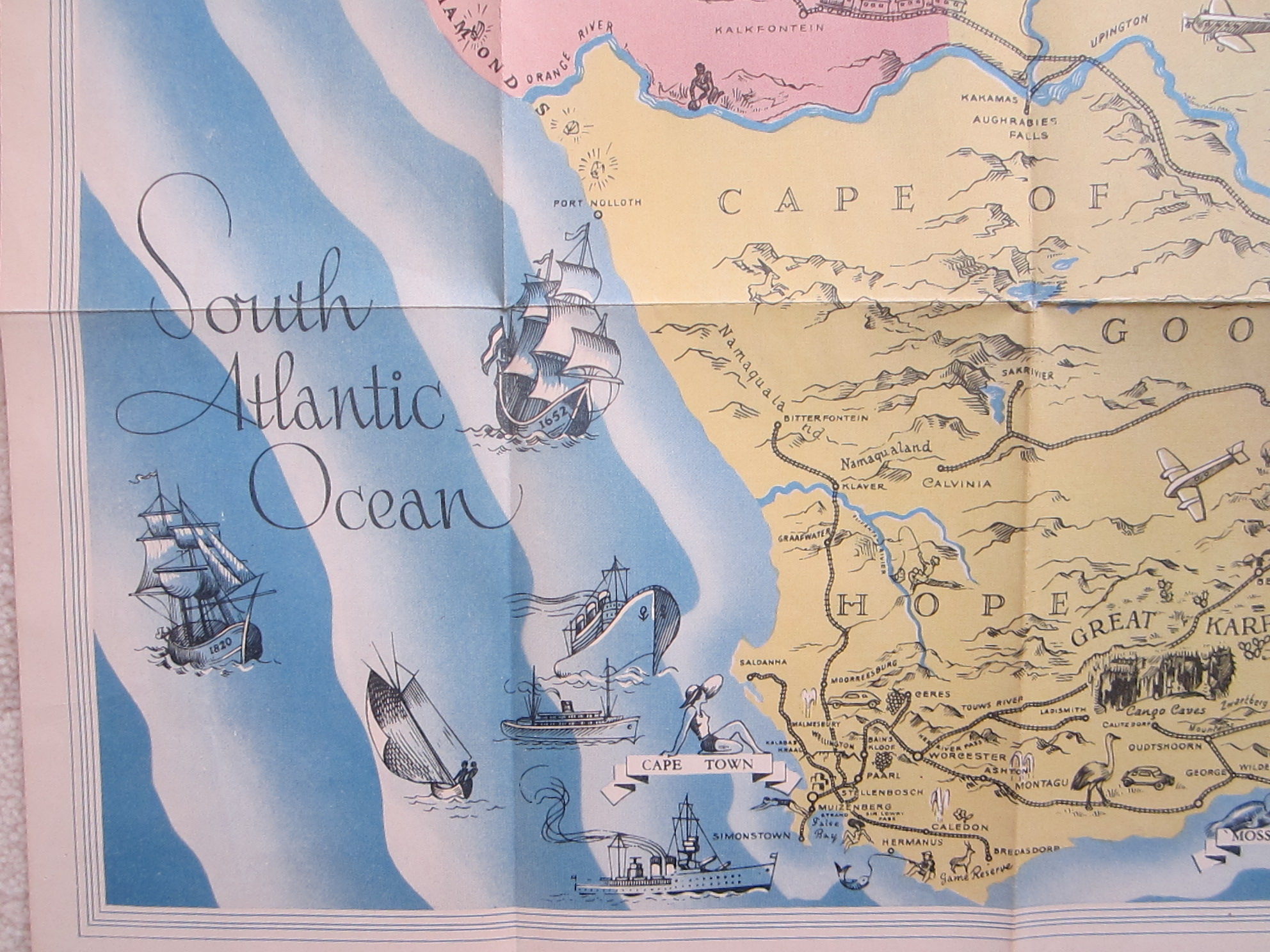 Africa - South Africa - Pictorial map - folding map - Image 6