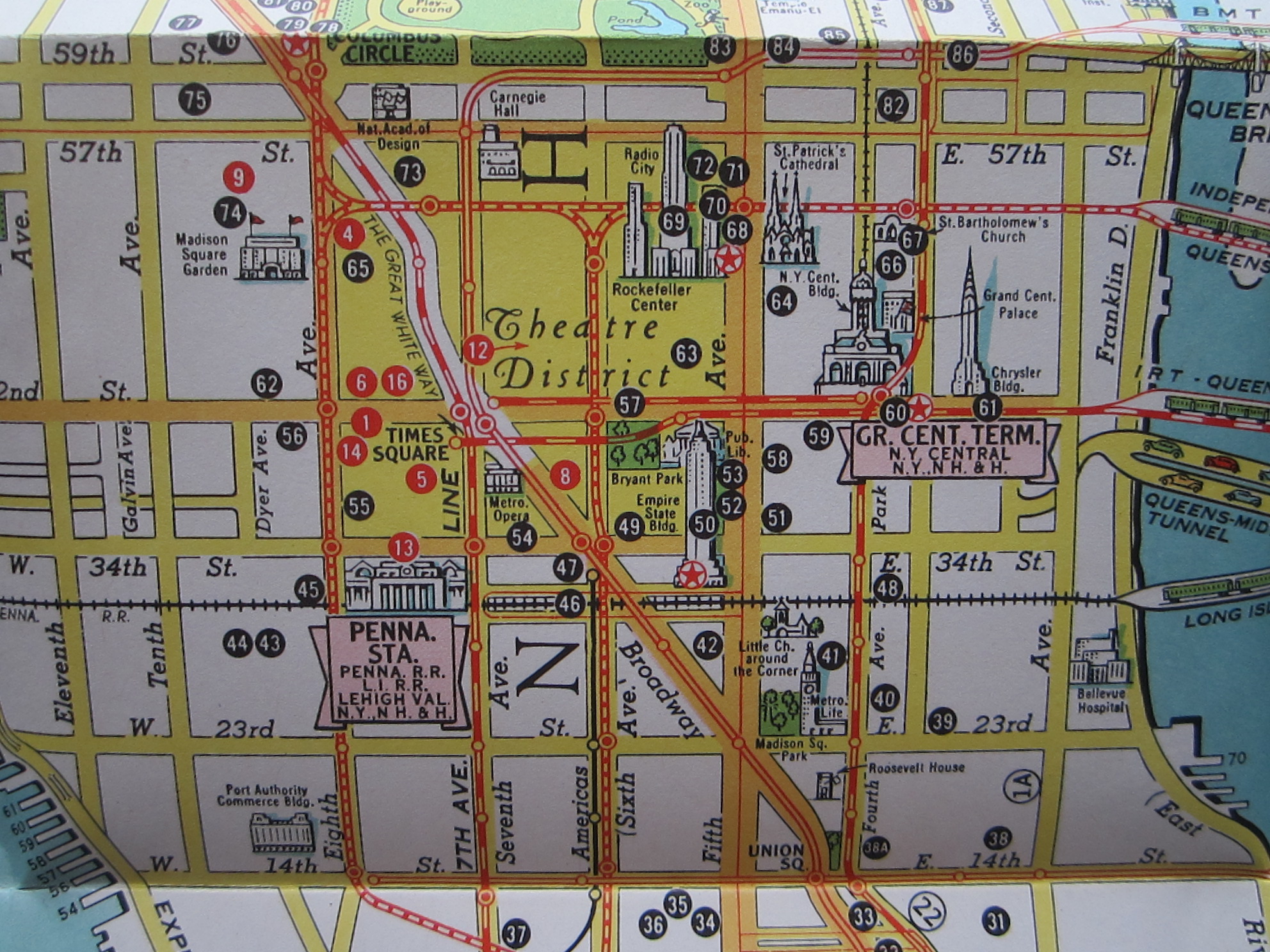 USA - New York - Manhattan - Pictorial Map - Folding Map - Image 9