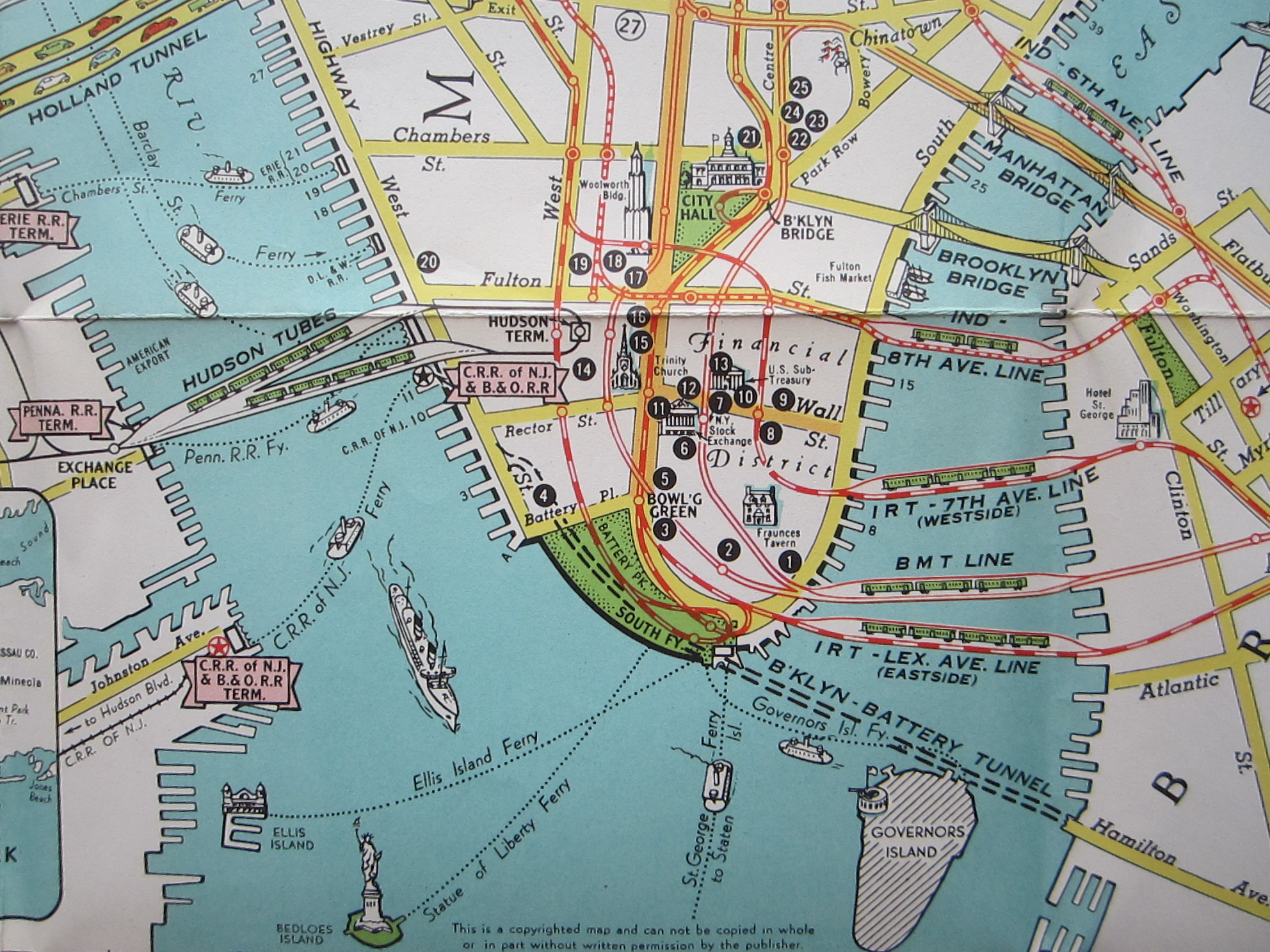 USA - New York - Manhattan - Pictorial Map - Folding Map - Image 14