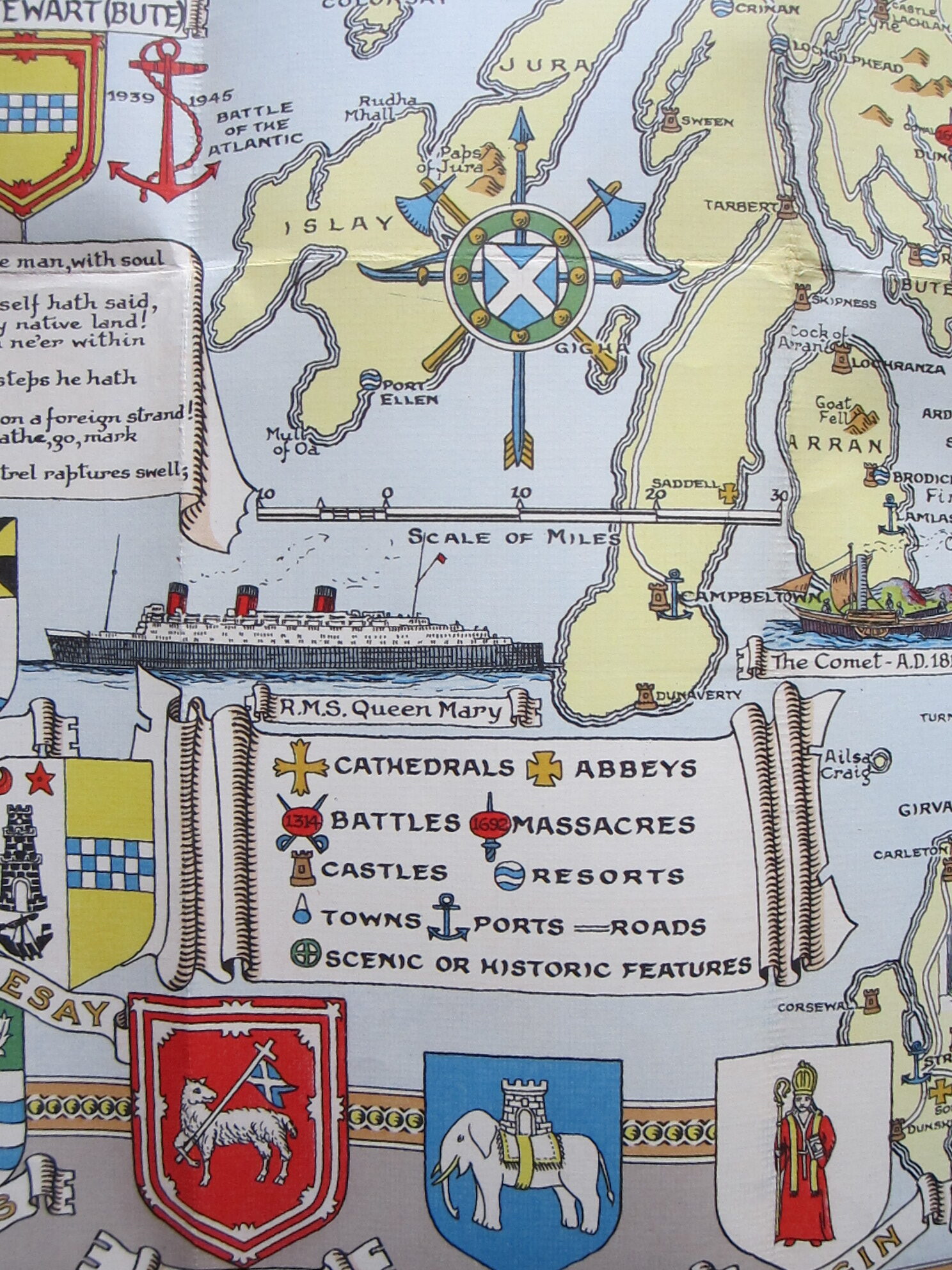 Scotland - Pictorial Map - Folding Map - Image 8