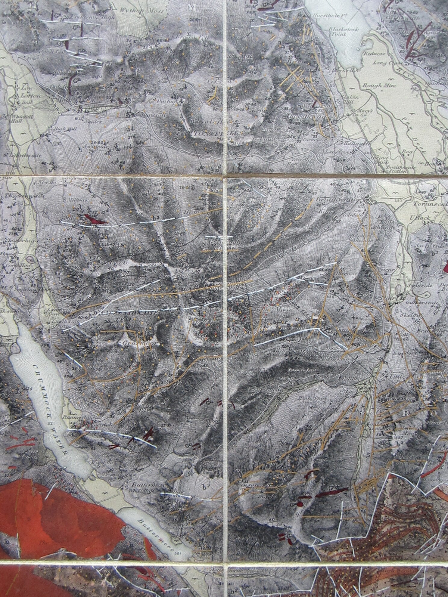 England - Cumberland - Lake District - Geological Map - Curiosity - Folding map - Image 9