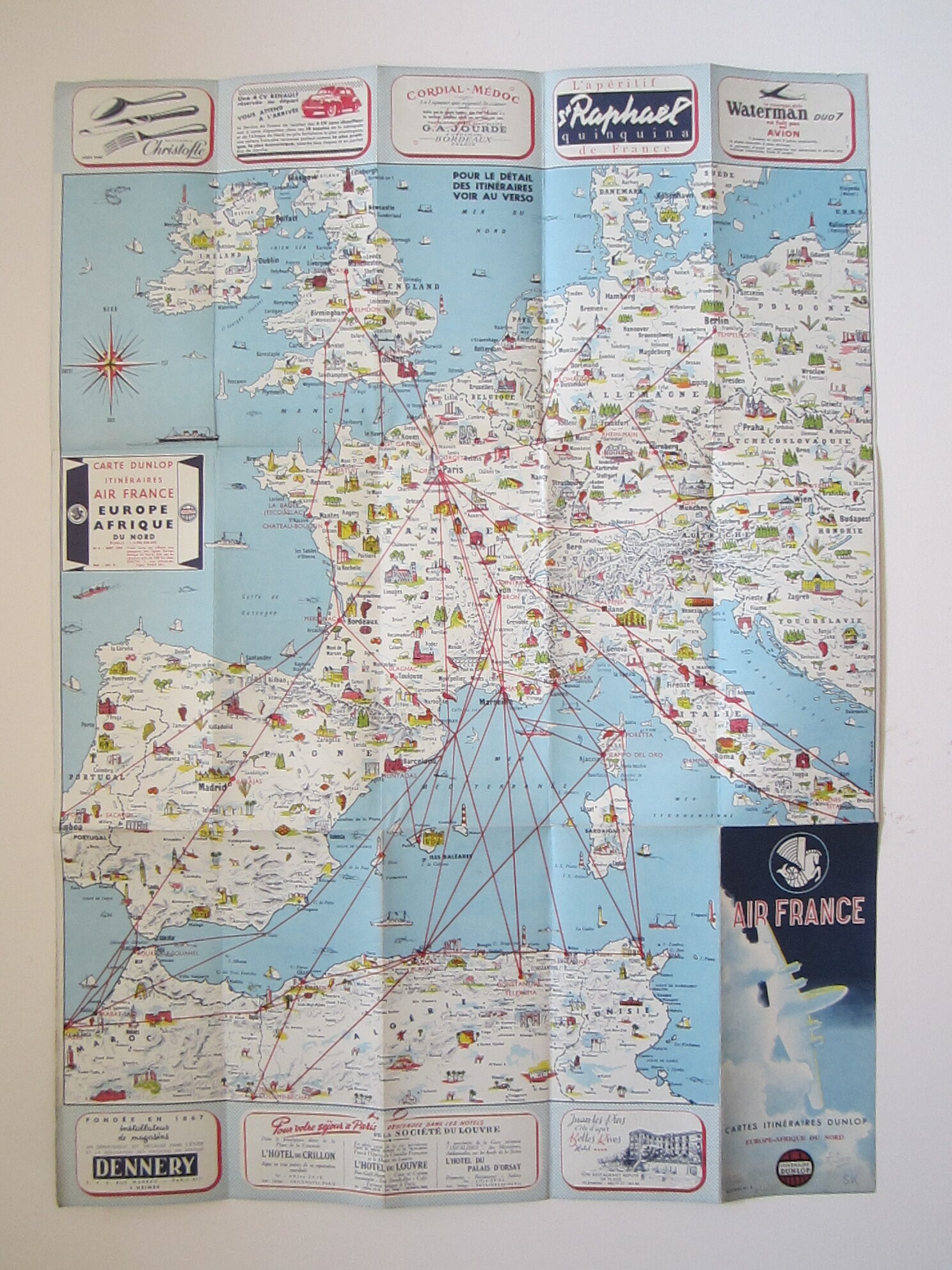 Europe - France - Pictorial Map - Folding Map - Image 3