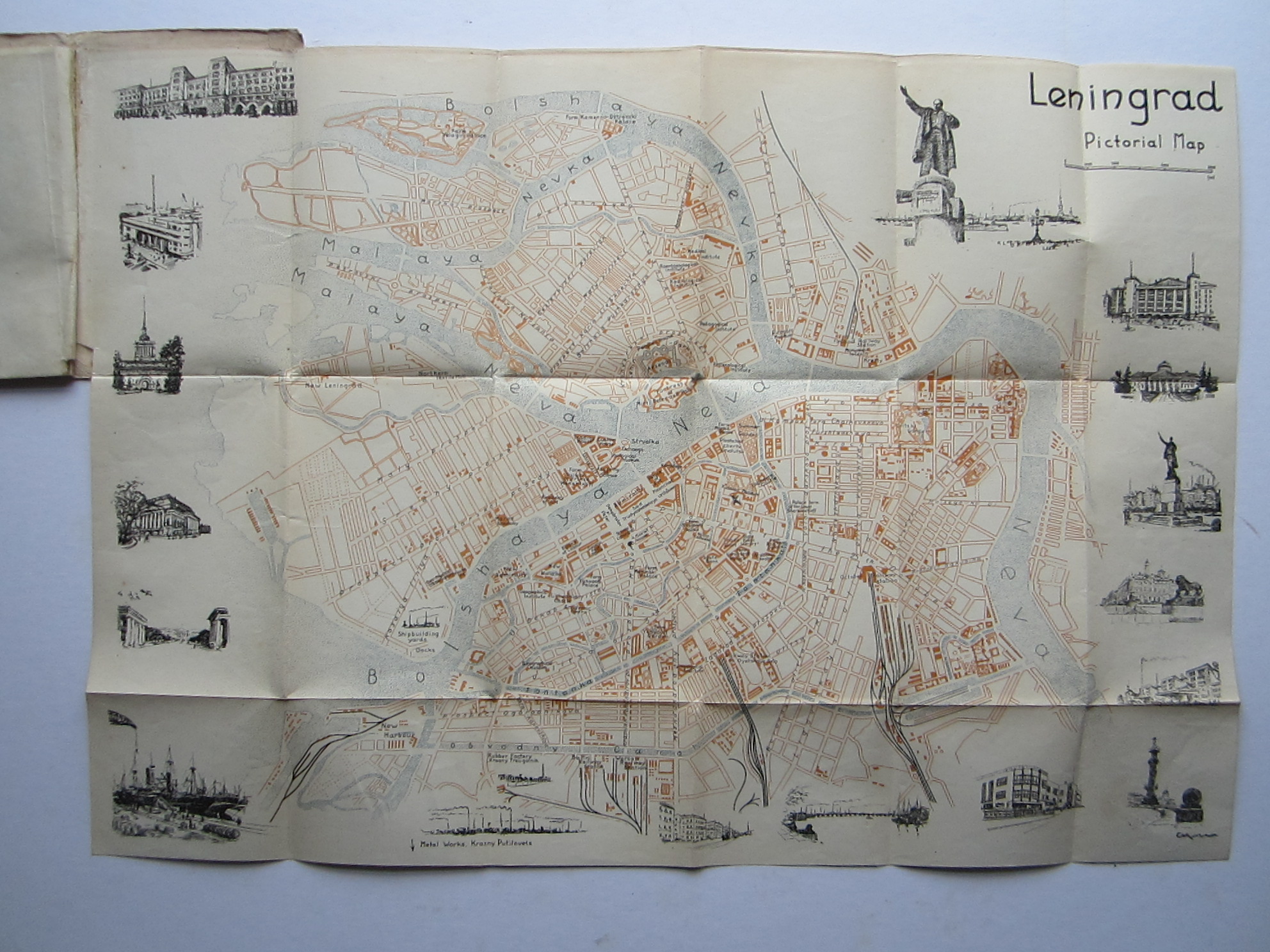 Russia - Moscow - Leningrad - Pictorial map - Folding map - Image 7