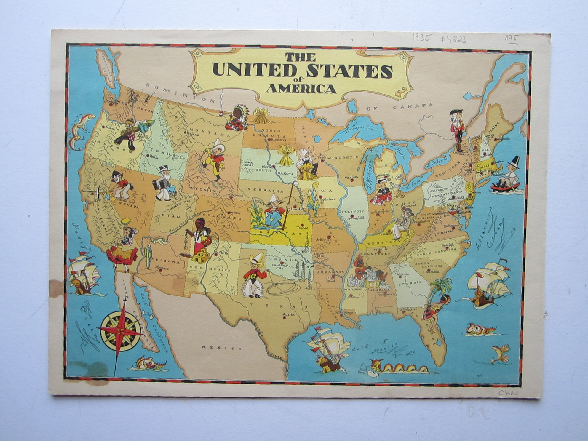 USA - Pictorial map