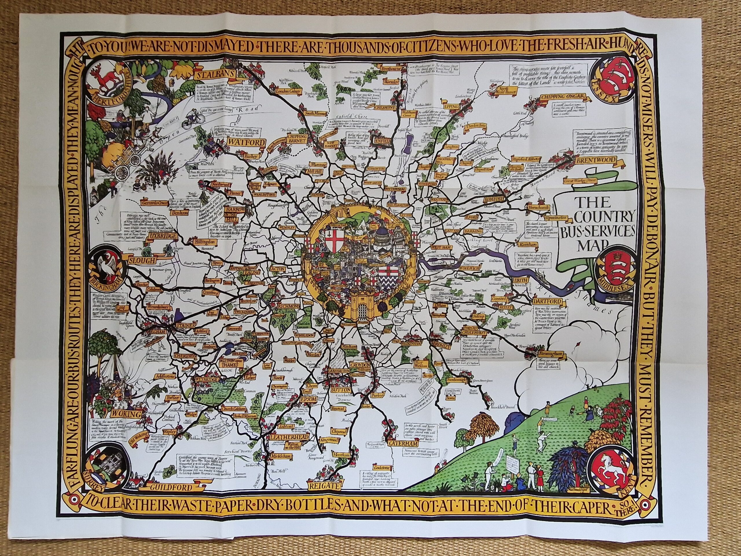 London - Railways - Pictorial map - folding map - Reprint - Image 3