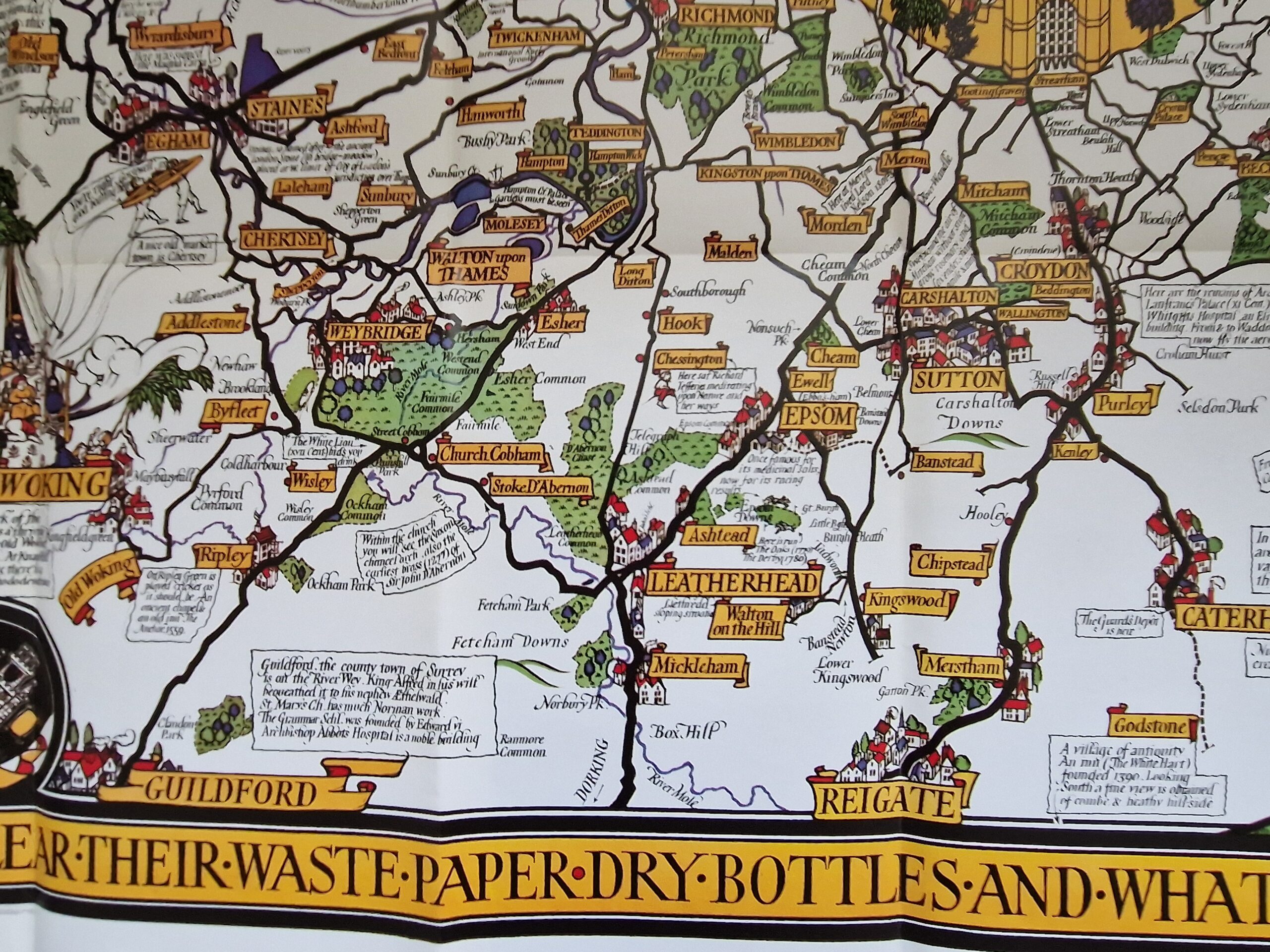 London - Railways - Pictorial map - folding map - Reprint - Image 5