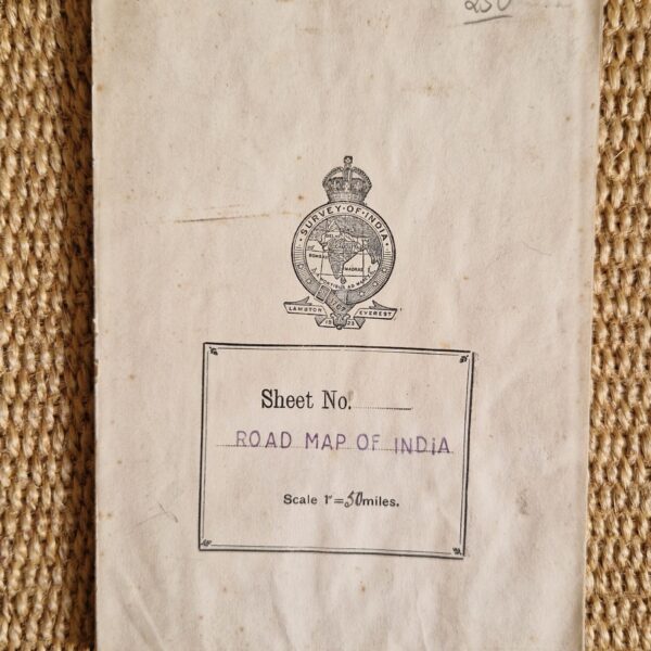 India - Folding map - Vintage maps