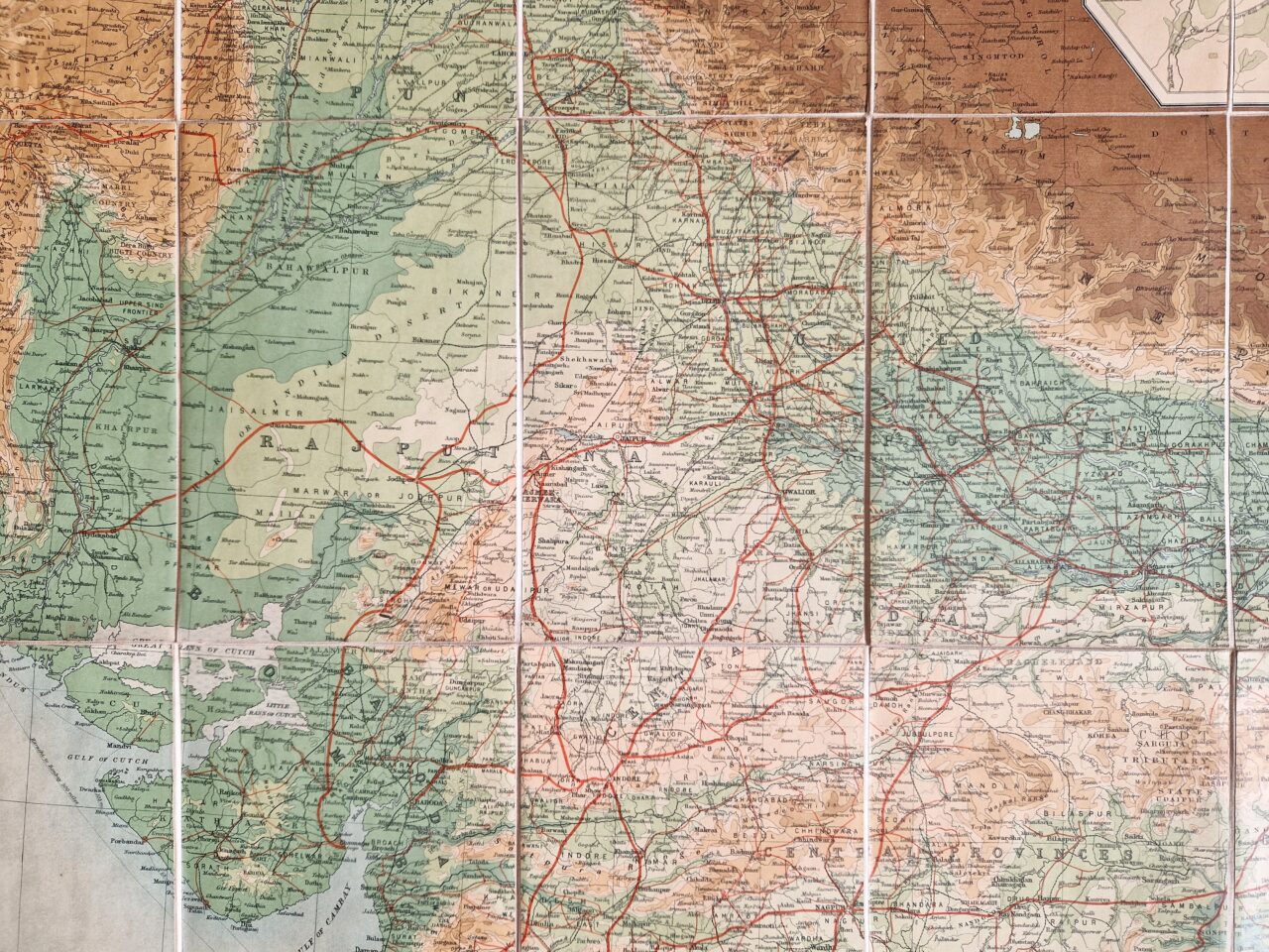 Asia - India - Ceylon - Sri Lanka - Folding map - Map Woman