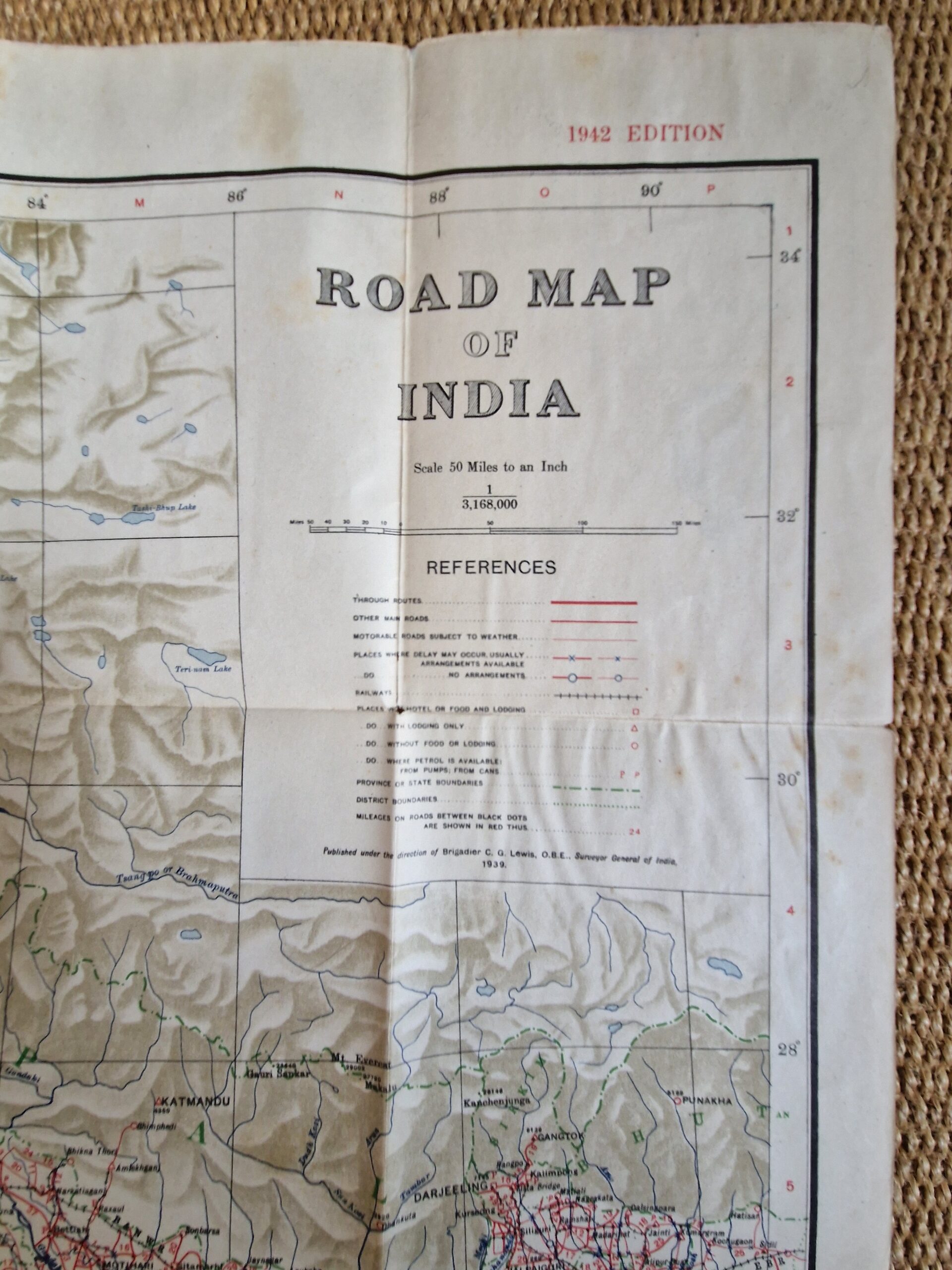 India - Folding map - Vintage maps - Image 4