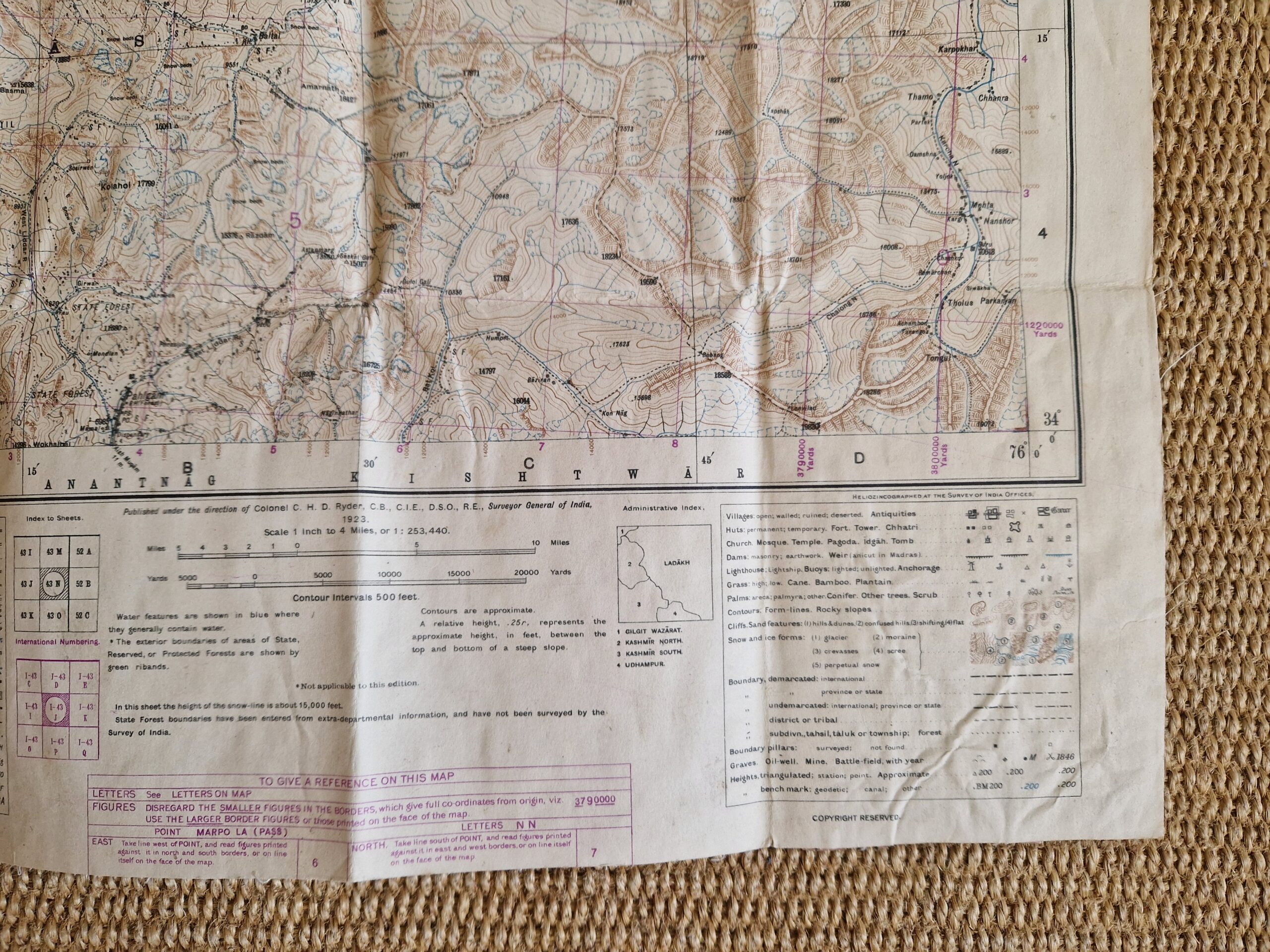 Asia - India - Pakistan - China - folding map - Image 8
