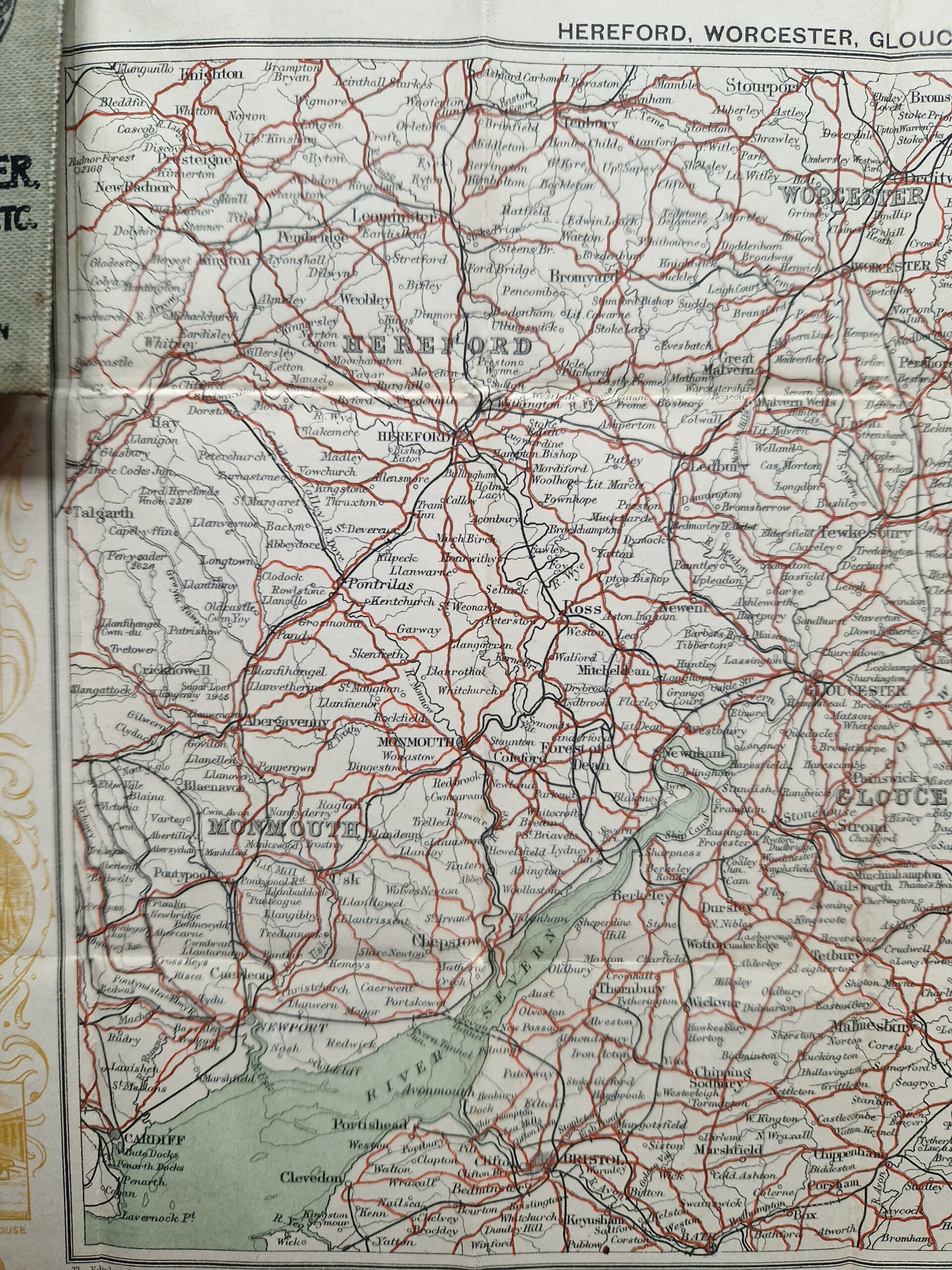 Counties Hereford - Worcester - Gloucester - Oxford - folding maps - curiosities - sports - whisky - Image 4