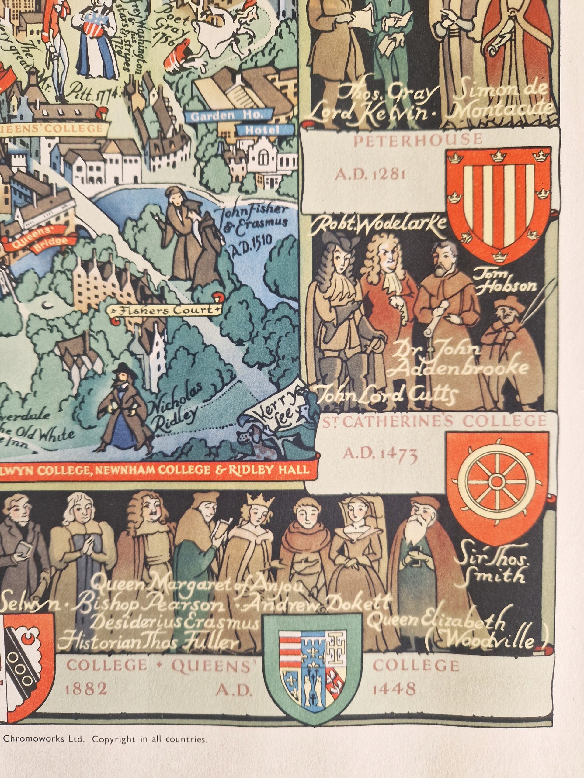 Cambridgeshire - Cambridge - Pictorial Map - Image 6