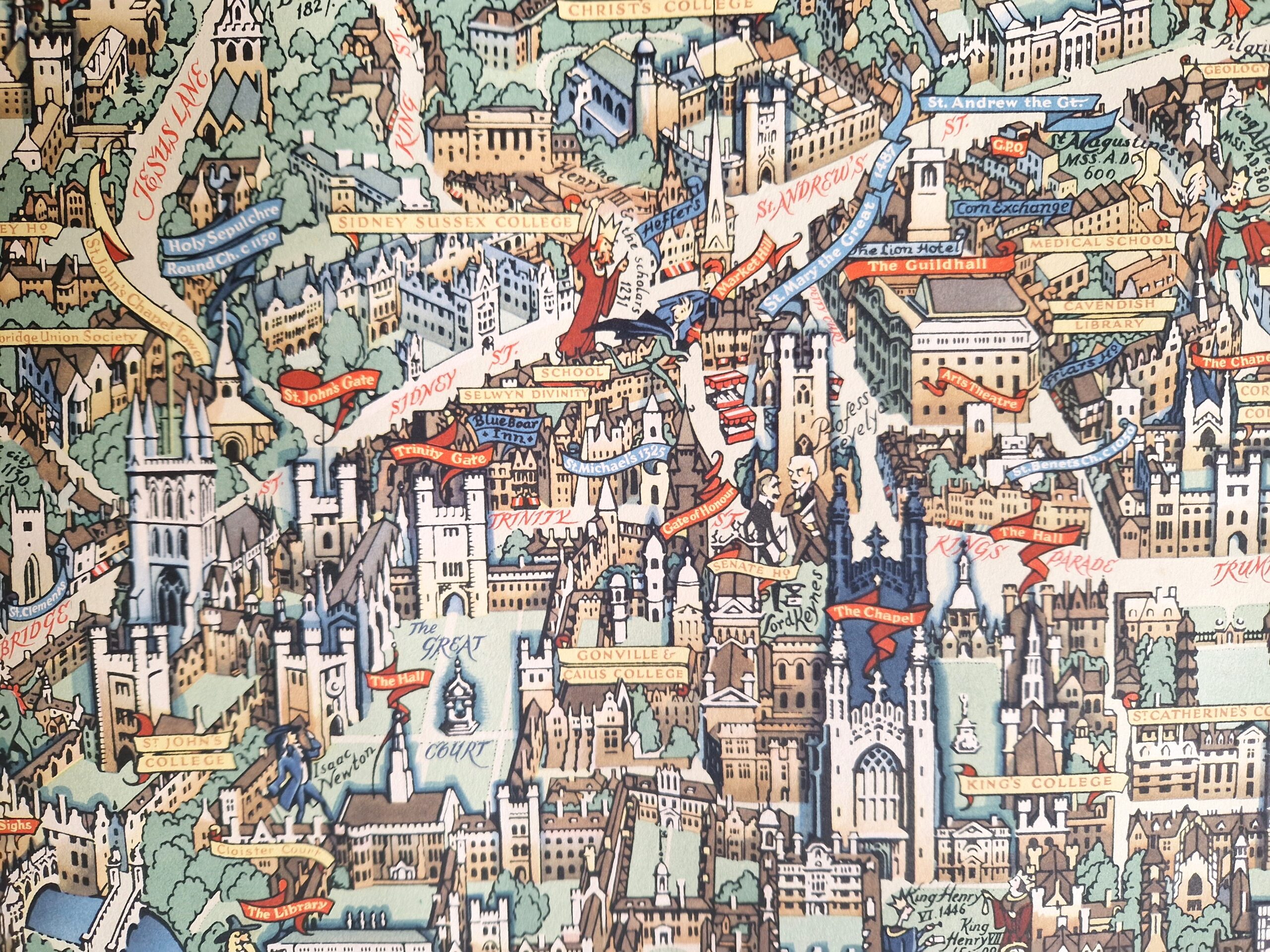 Cambridgeshire - Cambridge - Pictorial Map - Image 9