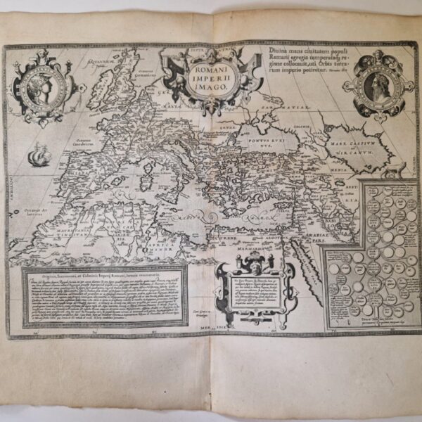 Ortelius - Parergon - Europe - Italy - Roman Empire - Orbis Romanus/ Romani Imperii Imago.